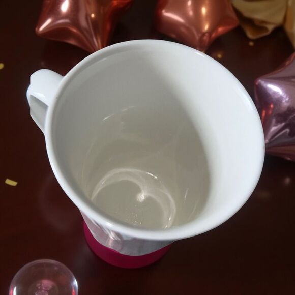 Starbucks 2014 Holiday Latte Mugs Poinsettia Abstract Designs 12oz - Picture 4 of 6